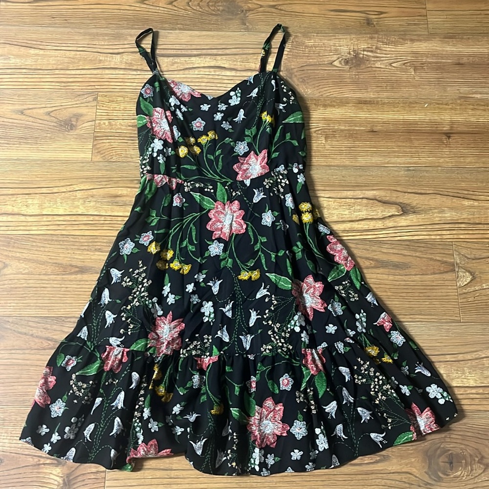 Old Navy Black Floral Dress